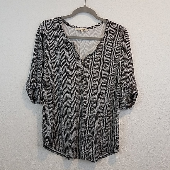 𝅺41 Hawthorn stitch fix blouse medium tab sleeve - Picture 1 of 6